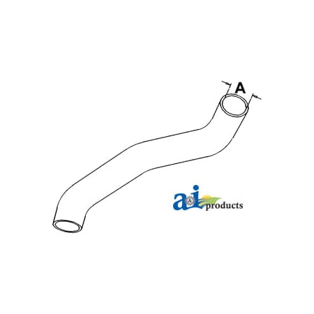 A & I Products Radiator Hose, Lower 17" x3" x3" A-R48427